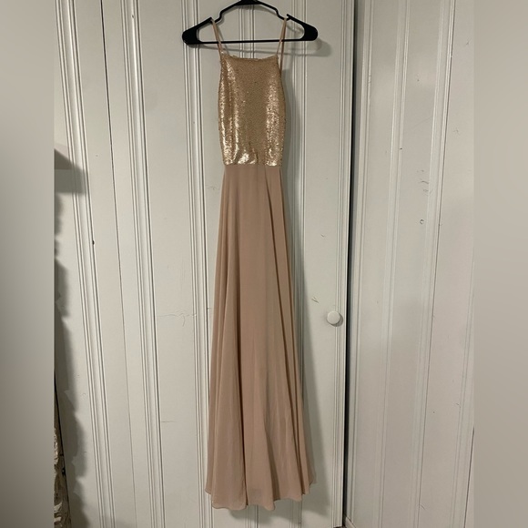 Lulu’s Maxi Blush dress size Large - Picture 1 of 4